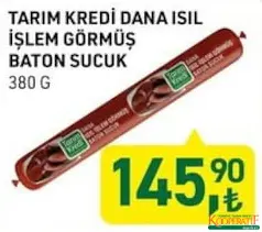 TARIM KREDİ DANA ISIL İŞLEM GÖRMÜŞ BATON SUCUK 380 G TARIM KREDİ DANA ISIL İŞLEM GÖRMÜŞ BATON SUCUK 380 G